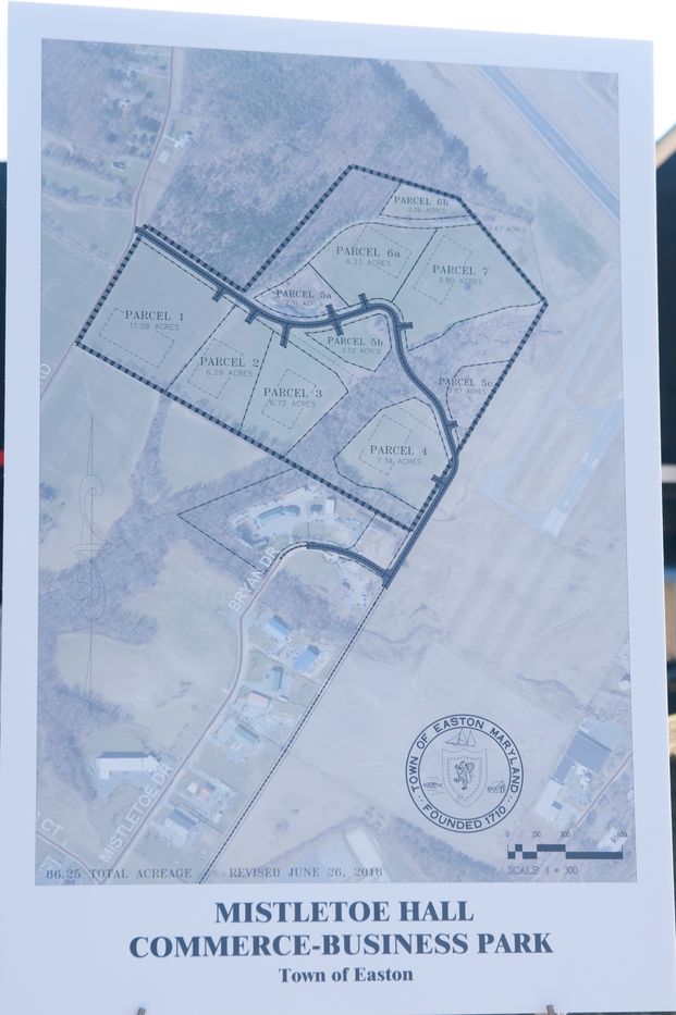 Overhead view of map