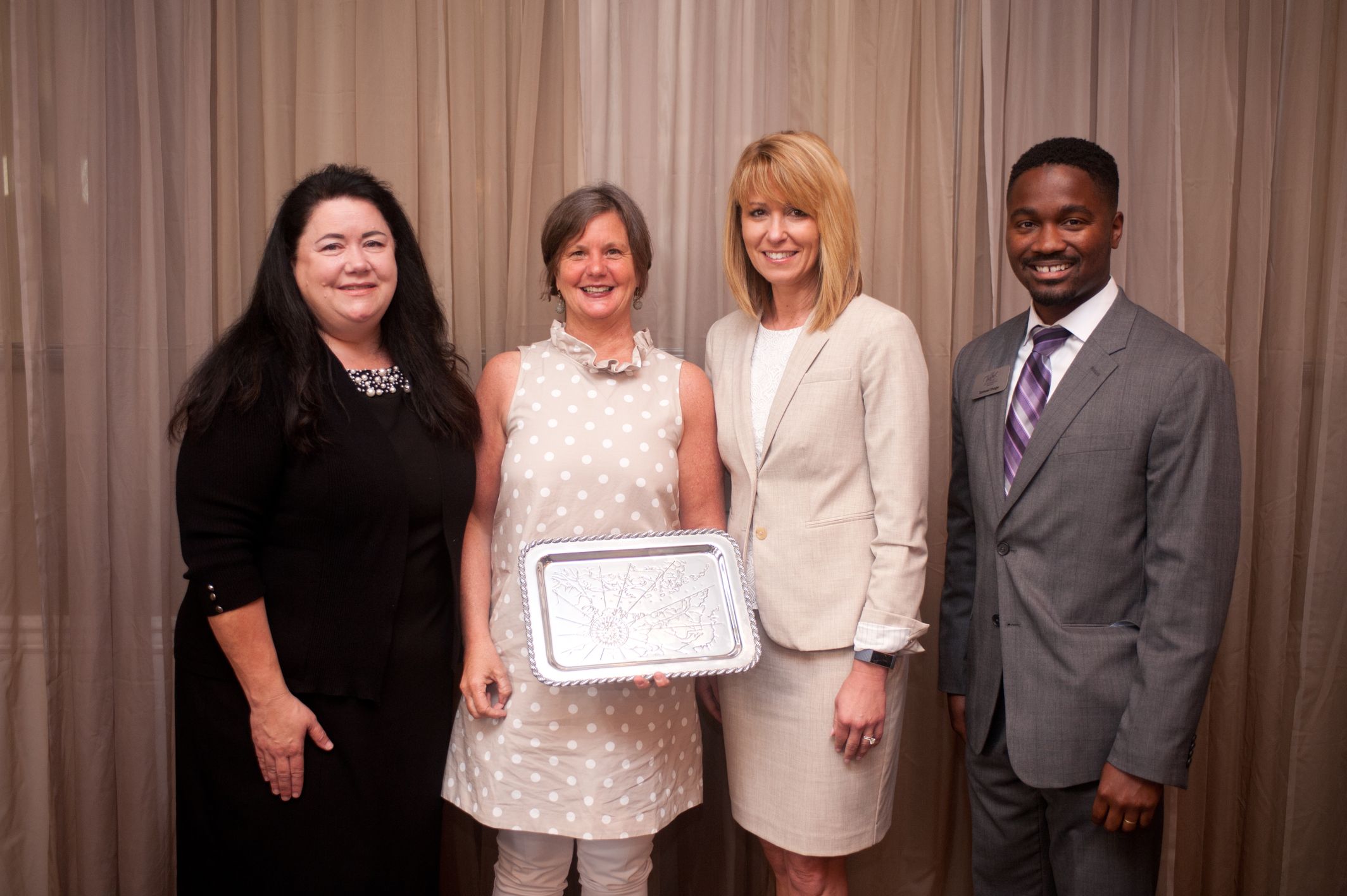 Amy Haines with award