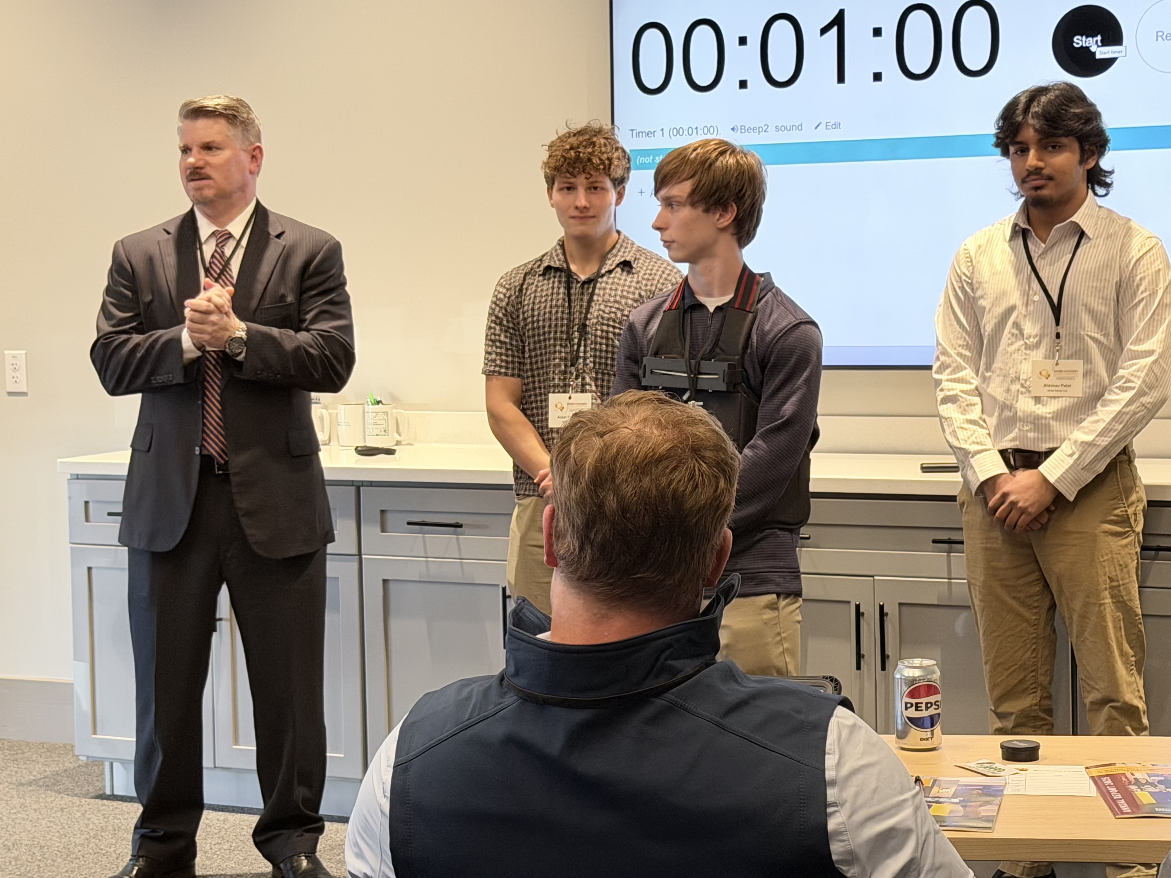 Scott Hines with Baltimore entrepreneur Brian Carlston.