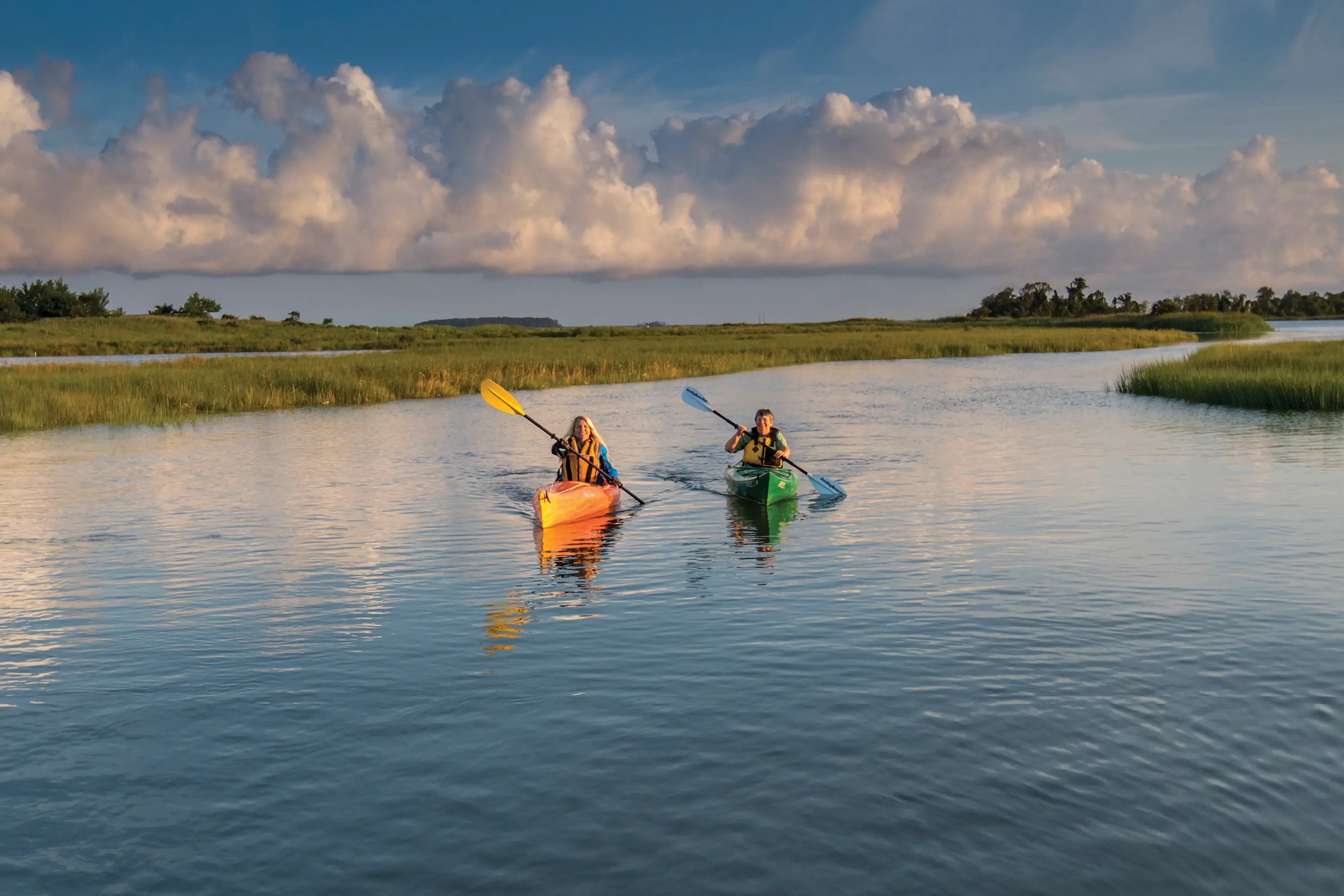 A couple of kayakers