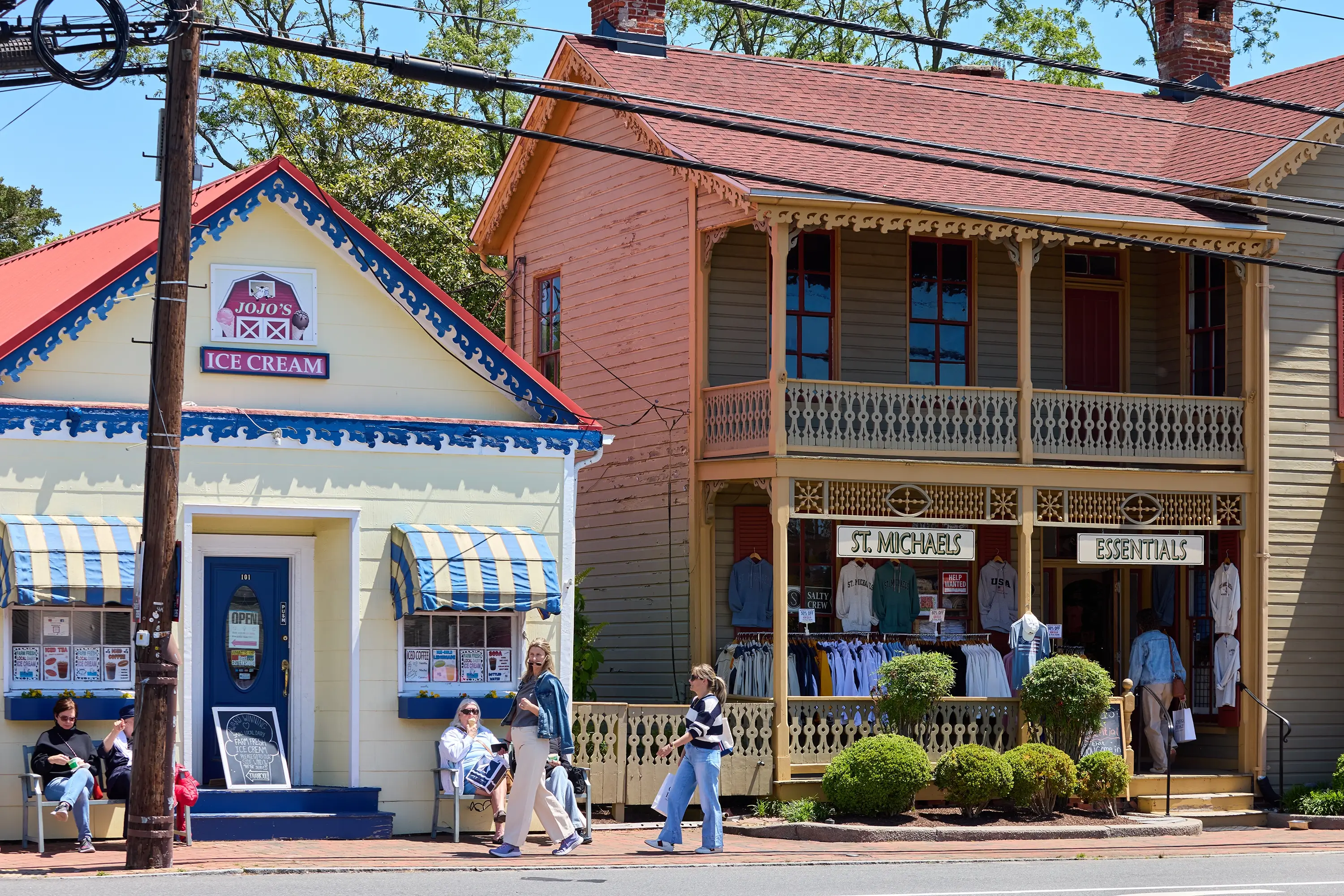 An ice cream store in St. Michaels